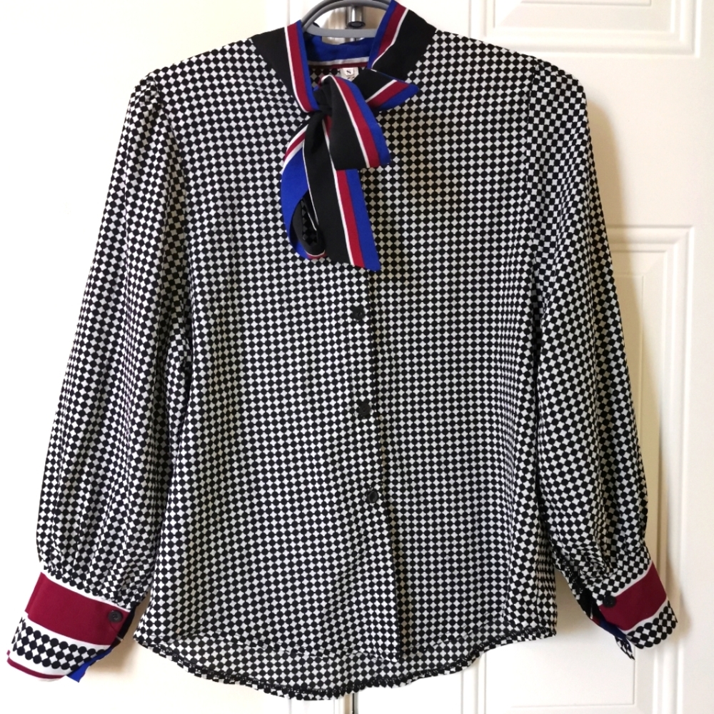 (3 forn$25) Corporate shirt with bishop sleeve - Size S
